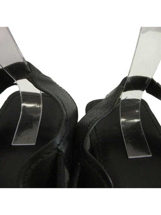 Loewe Jacquard Criss Cross Sandals Leather Anagram Logo Strap 42 Black main image 6